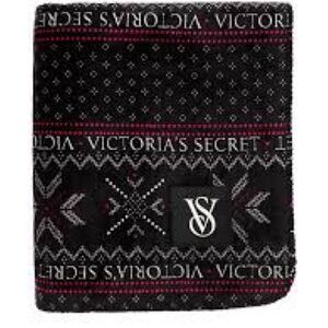 Victoria's Secret Blanket New in Packaging - Black with Red Accents